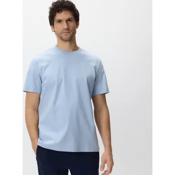 Reserved - Tričko regular fit z&nbsp;mercerované bavlny - světle modrá - 969HL-50X - 969HL-50X-XXL