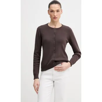 Dámské oblečení Bavlněný kardigan United Colors of Benetton 1C19D502P hnědá 89X, vel. M