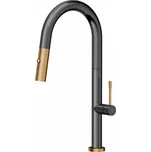 Kuchyňská baterie Quadron Felicity T Line SteelQ grafitový kov s měděným povrchem (84818011)