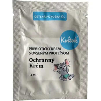 Pleťový krém Kvitok Dětský prebiotický ochranný krém - celotělový s ovesným proteinem - vzorek (2 ml)