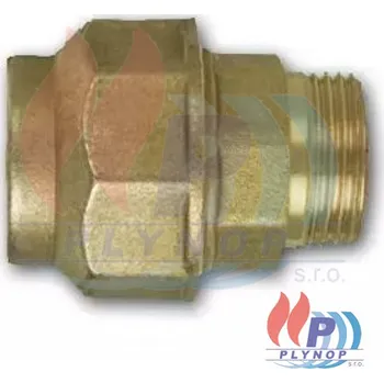 Šroubení přímé pro napojení trubky 20x1/2" vnější závit IVAR, typ: FIV.07711, mosaz, NBR - IVAI07711012 / 248 031 / I07711012