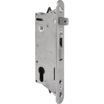 zadlabací zámek zadlabávací zámek LOCINOX® SIXTYLOCK - zámek pro branky a křídlová vrata, rozteč 92 mm, zádlab 57 mm, pro profil 60 mm a více