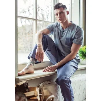 Pánské pyžamo Pyžamo Key MNS 367 Velikost: XXL, Vzor: 367