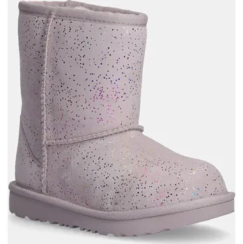 Dětská móda Dětské semišové sněhule UGG CLASSIC II SHIMMER SKY 1157708T fialová 04X, EUR 22
