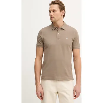 Pánská móda Bavlněné polo tričko United Colors of Benetton 3089J3179. hnědá 98X, vel. XXL