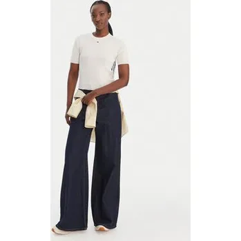 Pánská móda Tommy Jeans Svetr Essential DW0DW19336 Écru Regular Fit XXS