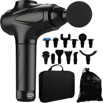 MG | MG Body masážní pistole s LCD displejem, černá