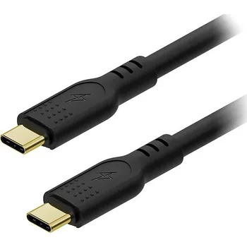 Datový kabel AlzaPower SilkCore USB-C to USB-C 3.2 Gen 2 240W 1m černý