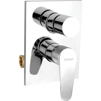 Vodovodní baterie Vanová sprchová baterie s přepínačem Titania Fresh chrom