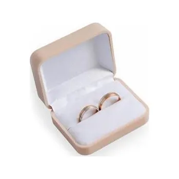 Dárková krabička Šperky4U Semišová dárková krabička na snubní prsteny - KR0004-BG