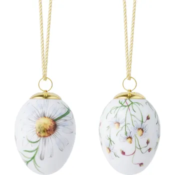 Velikonoční dekorace Royal Copenhagen Porcelánové velikonoční ozdoby 2026 Chamomiles – set 2 ks