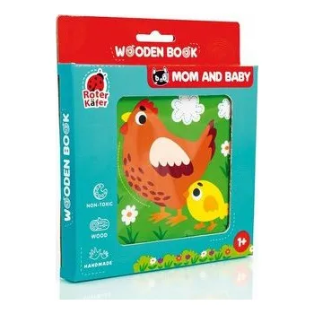 Dřevěná hračka Książeczka drewniana w pudełku Mama i dziecko