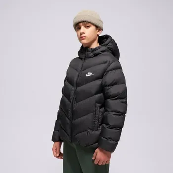 Nike Bunda Péřová K Nsw Tf Adp Puffer Boy Černá 137-147