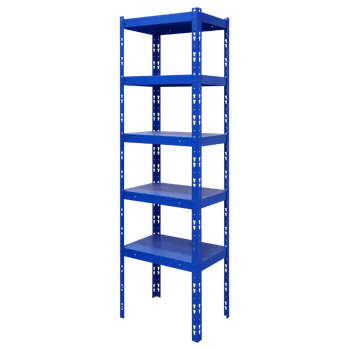 regál Kovový policový regál 2000 x 750 x 300 mm, nosnost police 335 kg RAL 5015 modrá 4