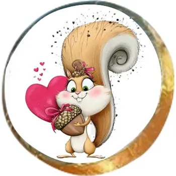 Čokoláda Pepeho Čokoláda ZAMILOVANÁ VEVERKA tolar (MINCE) 17g Vídeňský dortím mini - RAKOUSKO