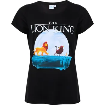 Dámské tričko Disney Dámské TRIČKO LVÍ KRÁL (černé) Velikost: XS
