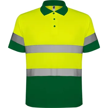 Pánská móda Roly Pánská reflexní polokošile Polaris Barva: zahradní zelená/svítivé žlutá (52221), Velikost: M