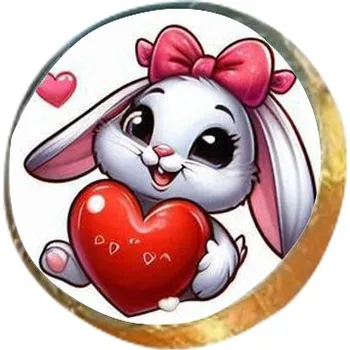 Čokoláda Pepeho Čokoláda ZAJÍČEK SRDÍČKO tolar (MINCE) 17g Vídeňský dortím mini - RAKOUSKO