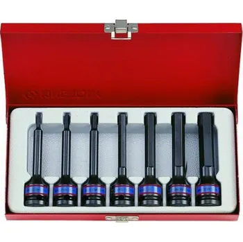 Gola sada Sada rázových prodloužených zástrčných hlavic King Tony 1/2 CrMo INBUS H4 - H14 mm 4457MP