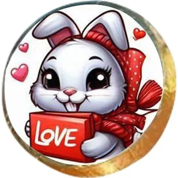 Čokoláda Pepeho Čokoláda ZAJÍČEK LOVÁČEK tolar (MINCE) 17g Vídeňský dortím mini - RAKOUSKO