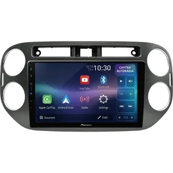 Elektronika Autorádio Pioneer SPH-PF97BT pro VW Tiguan 1 / tmavě šedý rámeček
