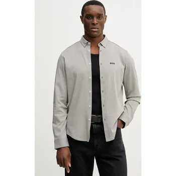 Pánská košile Bavlněná košile BOSS Green ST_Motion L 50555946 zelená 97X, vel. XXL