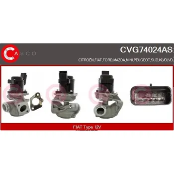 Ventil palivového systému AGR-Ventil CASCO CVG74024AS
