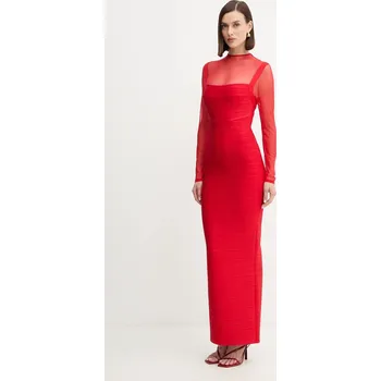 Dámské šaty Šaty Herve Leger Ella HLT8525928 červená 33X, vel. S