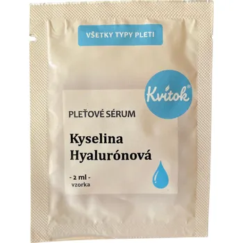 Pleťová kosmetika Kvitok Hydratační pleťové sérum - Kyselina hyaluronová - vzorek (2 ml)