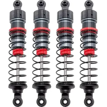 RC model auta HOBBYTECH | 1/12 85mm Hliníkové olejové tlumiče kompletní vč. 3 sad pružin (H/S/M), 4 ks IM-HTR-572085