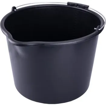 Zednická nádoba LEVIOR Vědro zednické 20l plastové s výlevkou a plastovou rukojetí / kbelík