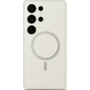 Pouzdro na mobilní telefon Zadní kryt Glitter Magsafe pro Samsung Galaxy S25 Ultra transparentní