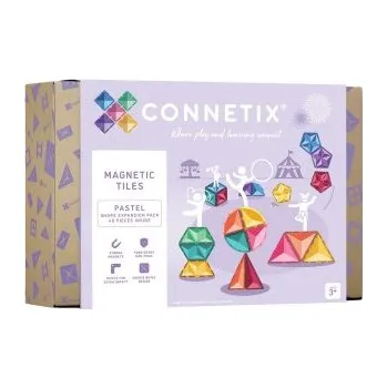Stavebnice Connetix Magnetická stavebnice - Pastel Shape Expansion Pack, 48 ks