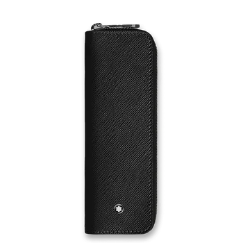 Penál Pouzdro na pero Montblanc Sartorial černé, pro 1 ks, 50 x 160 mm
