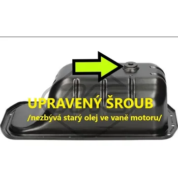 Olejová vana olejová vana citroen,peugeot 1.4 HDI,1.6 HDI,0301.n1,vypouštecí šroub v rovině