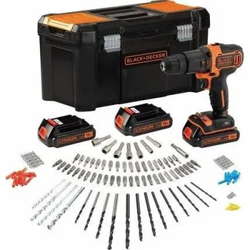 Příklepová vrtačka se 120 příslušenstvím Black & Decker BDCHD181B3A-QW