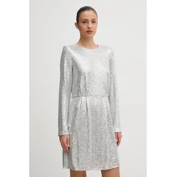 Dámské oblečení Šaty United Colors of Benetton 4RO6DV0AC stříbrná SLV, vel. M