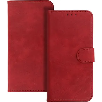Pouzdro na mobilní telefon Univerzální knížkové pouzdro COMMON (SIZE XL) pro Samsung A12/A13 4G/A34 5G/A02S/Xiaomi Redmi 12 4G/12C/Note 12 4G/12 Pro 5G/Oppo A53S/A72/A92 red