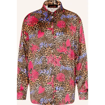 Dámská halenka Miss Goodlife Dámská Satinová Košile, koňaková / růžová /...