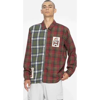 Pánská móda SANTA CRUZ košile - Seeing Moon Dot L/S Shirt Blood Check (BLOOD CHECK)