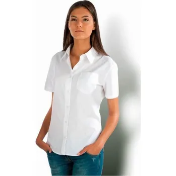 Dámská košile Košile dámská s krátkým rukávem 100% bavlna Kariban K544