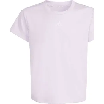 Dívčí tréninkové tričko adidas TRAIN ESSENTIALS REGULAR FIT LOGO KIDS 152 Fialová, Bílá