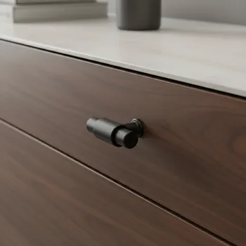 Nábytkové kování Siro Úchytka knopka TINA DUO / Černá matná