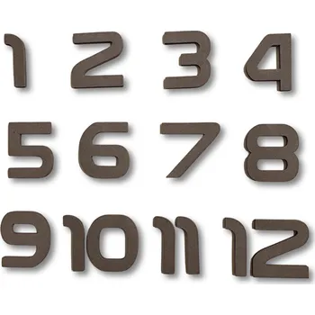 čísla - pěnová - černá - 85mm