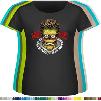 damske-levne-bavlnene-tricko-digitalni-potisk-Mars-utoci Barva: Black -černá, velikost: 8XL