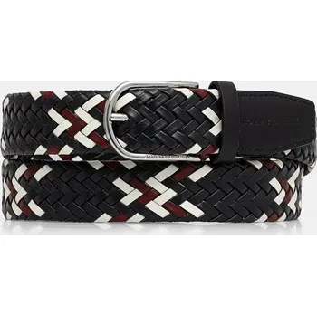 Opasek Kožený pásek Tommy Hilfiger AM0AM12824 námořnická modř 59X, vel. 105