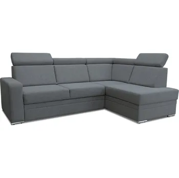 Sedací souprava Rohová sedací souprava rozkládací šedá MASTER V pravá