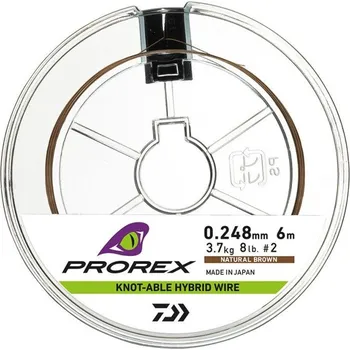 Lanko Daiwa Prorex Hybrid Uzlovatelné 0,226mm 2,9kg Hnědá
