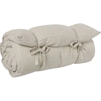 Podsedák Ib Laursen Bavlněná matrace Lina Black Stripes 70 x 190 cm