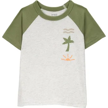 Chlapecké tričko Tričko carter's Khaki/ Weiß 8434341 110